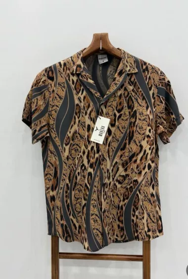 Camasa barbati PREMIUM , maneca scusta, cu imprimeu 11905